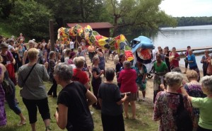 Dragon Procession at Drum Camp
